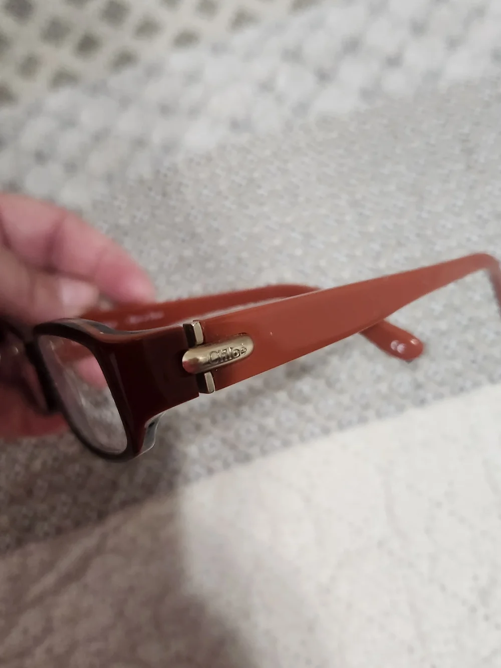 Women's Rectangular Reading Glasses in Burgundy